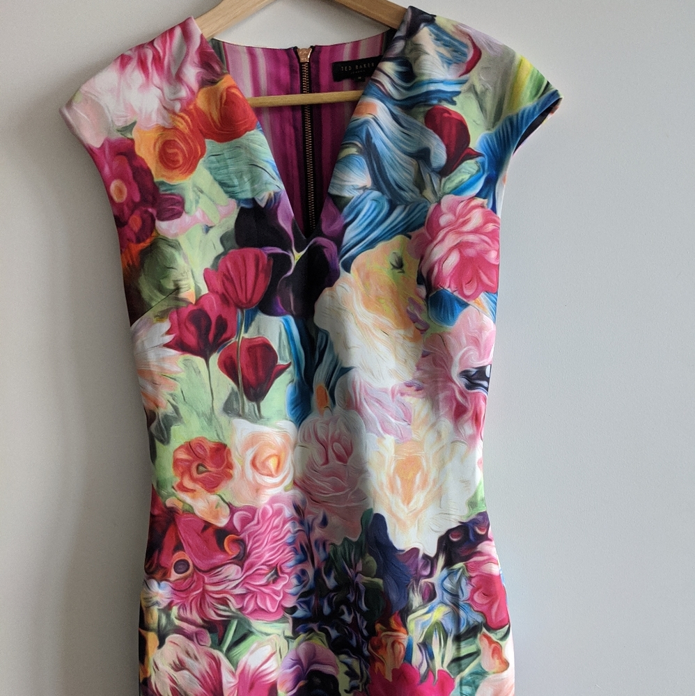 Ted Baker Floral pencil dress